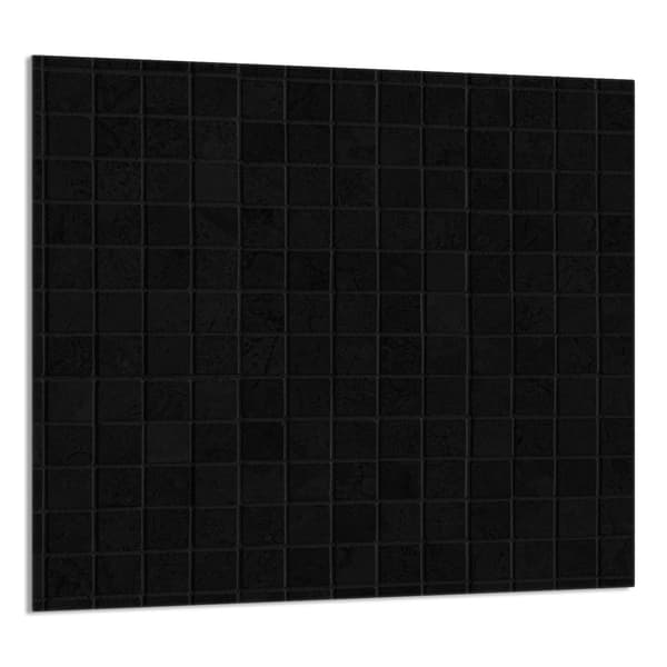 GLASPANEL FÖR KÖK 65x60 Svart