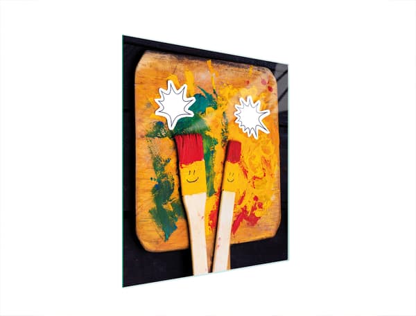GLAS SKÄRBRÄDA 45x52 SMILE
