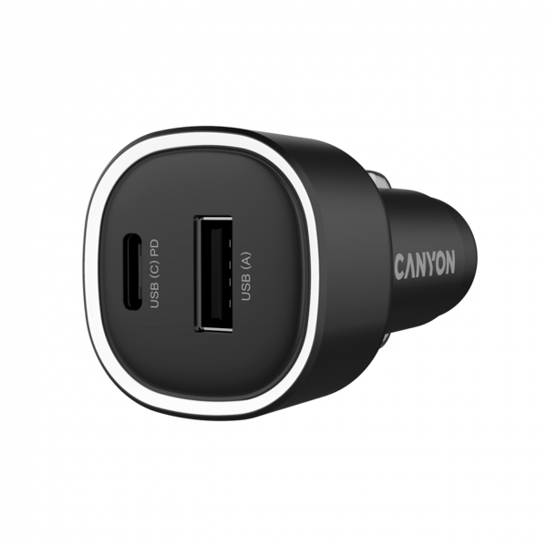CANYON OnDrive 48 PD 48W Biloplader USB-A+USB-C Sort