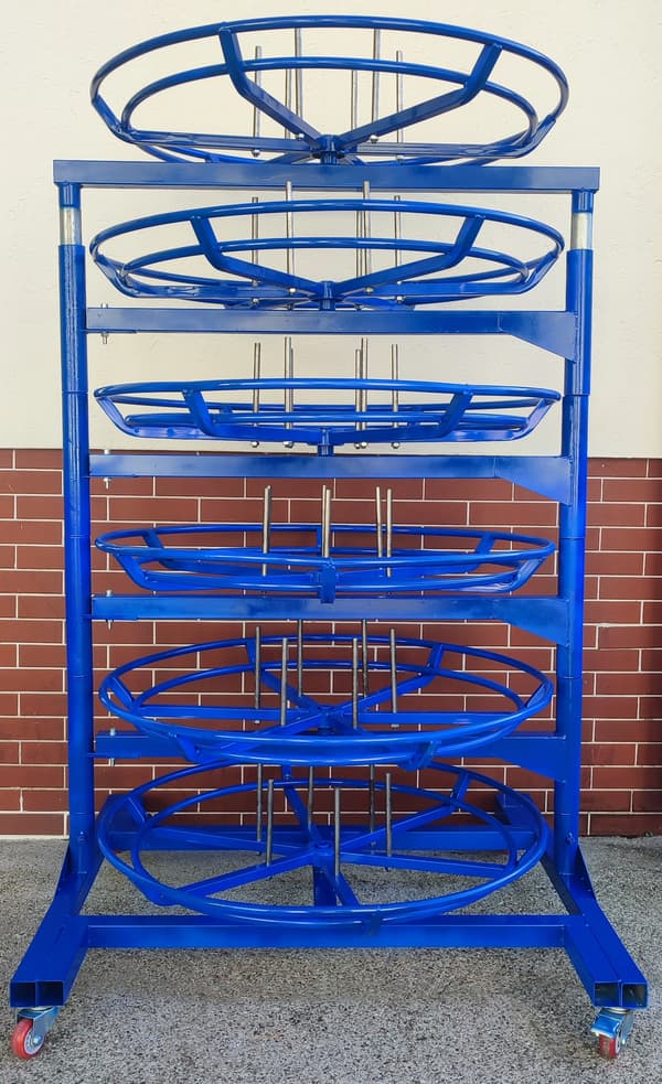 6-hylderstativ/stativ til hydrauliske slanger