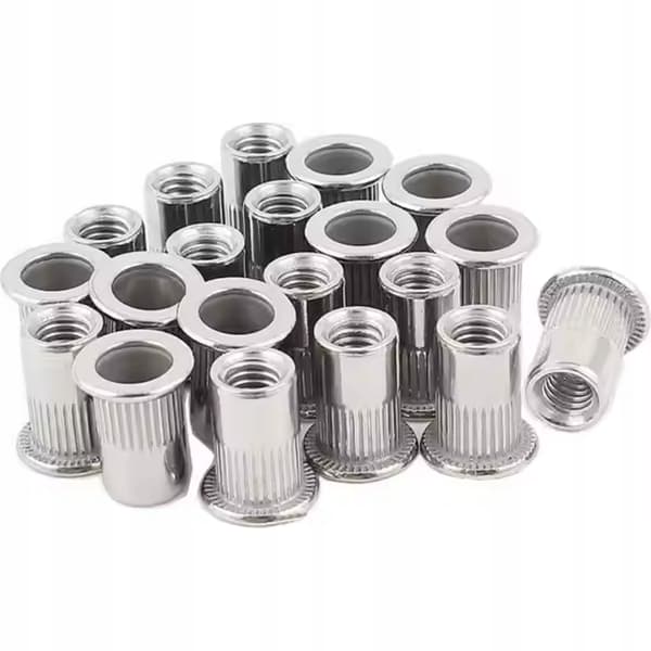 Falon Tech cylindriska nitmuttrar M6 50 st 0,5-3,0 mm