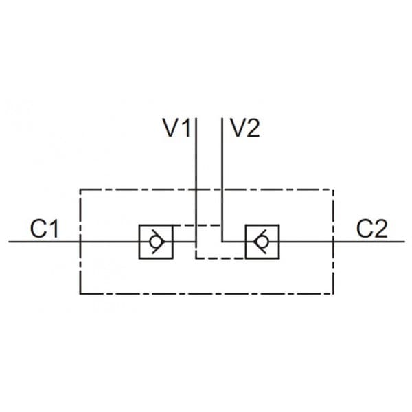 VBPDE dubbelverkande backventil 3/8"