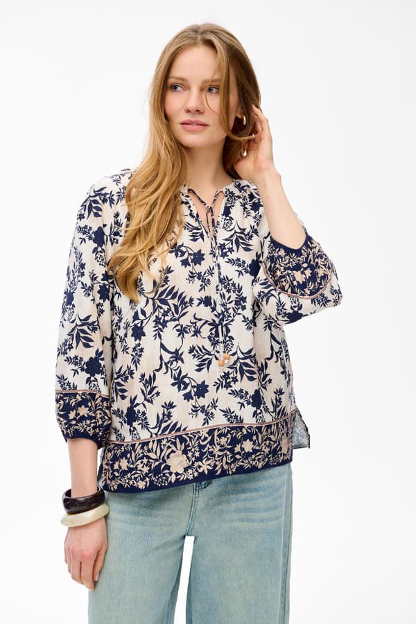 Nori Marineblå Damebluse 36/38