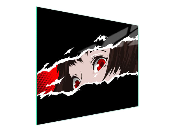 SKÄRBRÄDA I GLAS 52x30 ANIME