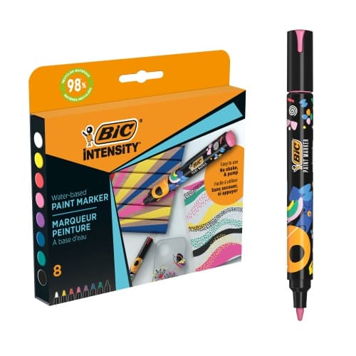 BIC Intensity Paint Marker 8 färger i set