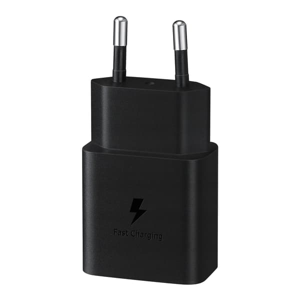 USB-C 15W PD AFC vægoplader sort