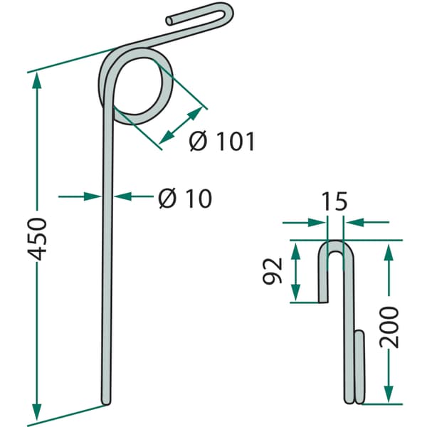 10.ST-450 såmaskinens fangstfinger