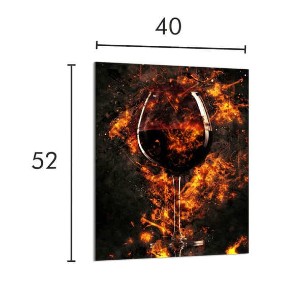 GLAS SKÆREBRÆT 40x52 Vin