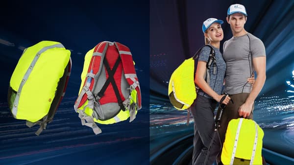 Vattentät ryggsäcksskydd 35-50L med reflex