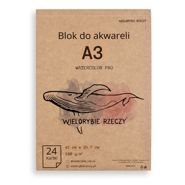 A3 AKVARELBLOKPAPIR TIL AKVARELMALERI MALINGSPRIMER