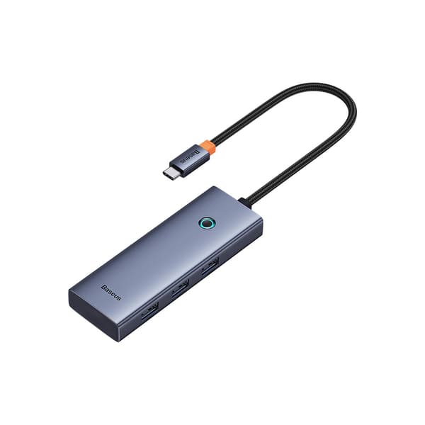 HUB 5-i-1 Splitter USB-C til HDMI USB-A USB-C PD 4K - Grå