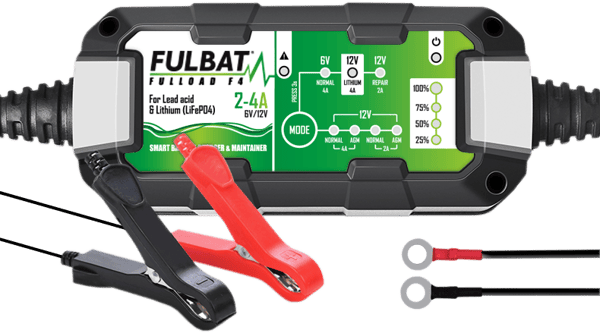 FULBAT FULLOAD F4 oplader - 6V/12V OPLADER 2-4A (NY)