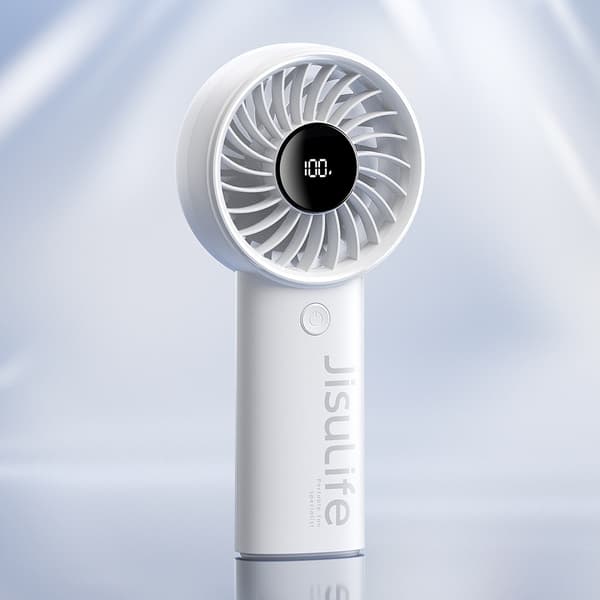 Mini håndholdt ventilator 3600mAh USB-C - Grå