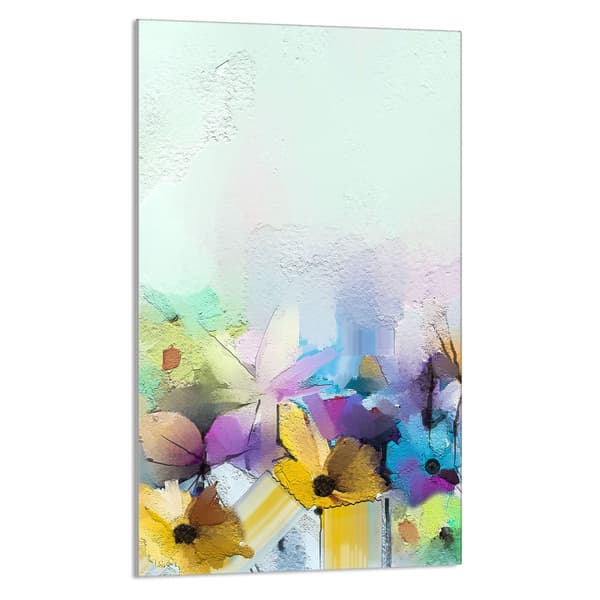 SKÄRBRÄDA I GLAS 30x52 Blommor