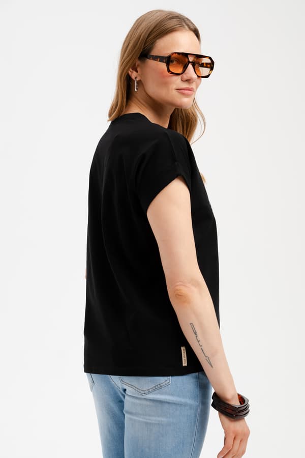 Zayn Sort Damebluse 36/38