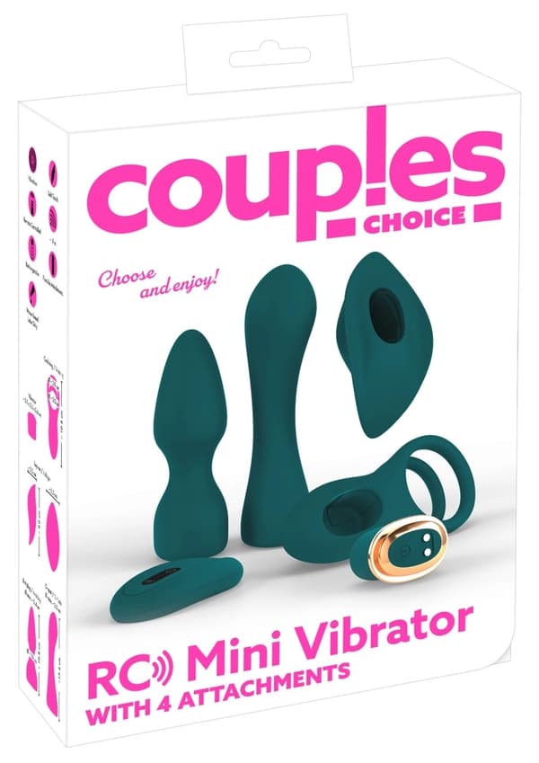 Couples Choice Mini Vibrator Sæt til Par 4 stk. Grøn