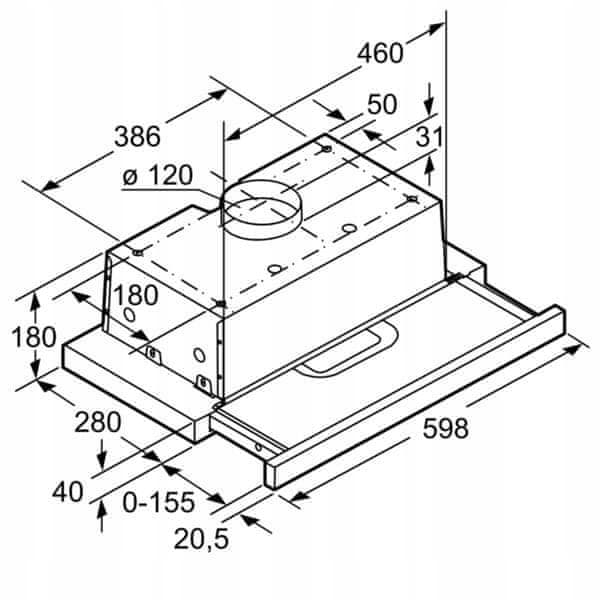 BOSCH DFT 63AC50 fläktkåpa