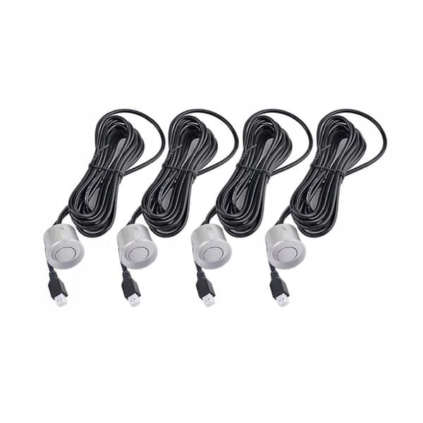 4 parkering- och backsensorer display silver