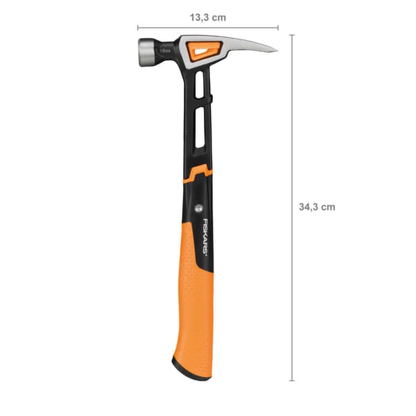 FISKARS ISOCORE Snickarhammare för spikdragning