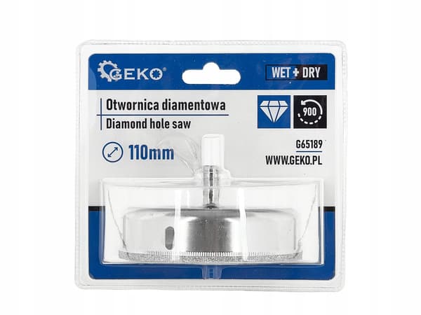 GEKO 110 mm diamantkernebor til fliser, keramik og sten