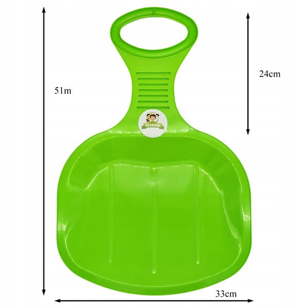 Sne-RUTSCHEBÅND APPLE XL KULE solid 51 cm GRØN