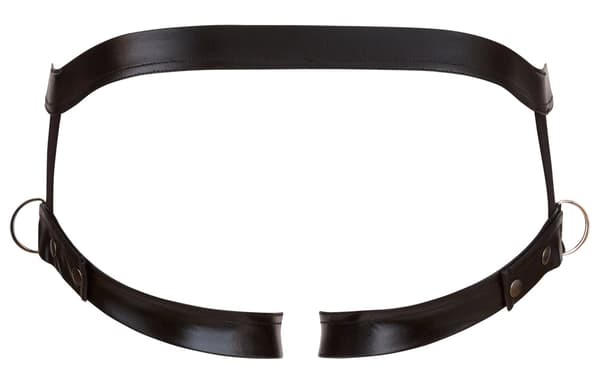 Svenjoyment Matte Herre Jockstrap Trusser med Lårstropper Sort ML