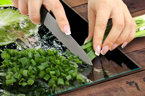 GLASBESKYTTELSESPLADE TIL KOMFUR 50x52 LIME