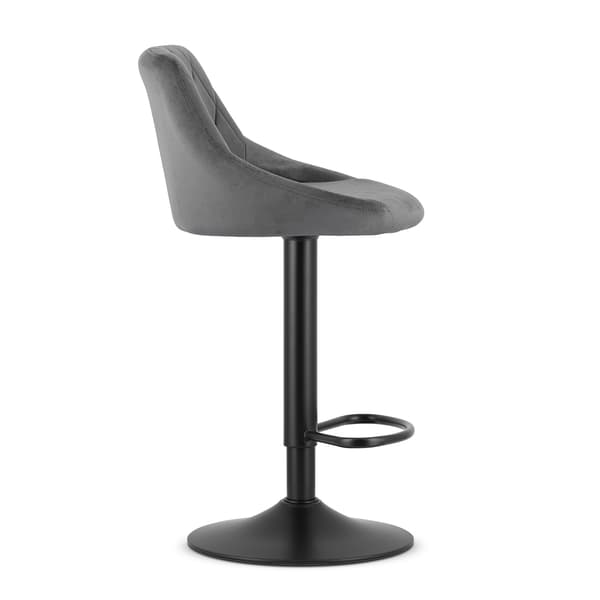 KAST pall - grå sammet / svart underrede x 2