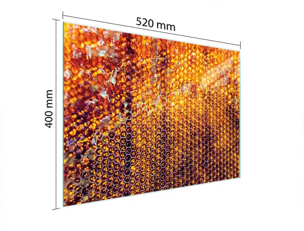 GLAS SKÆREBRÆT 52x40 HONNING
