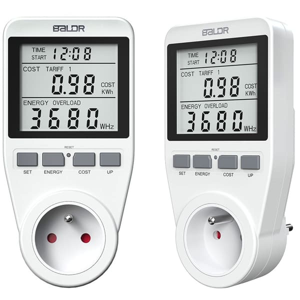 Baldr BD-990 enfas wattmeter vit