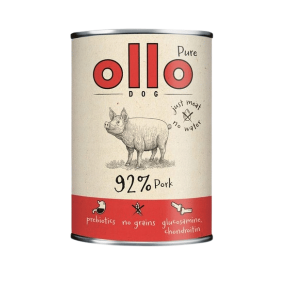 Ollo Pure Svinekød Vådfoder til Hunde 6x850g