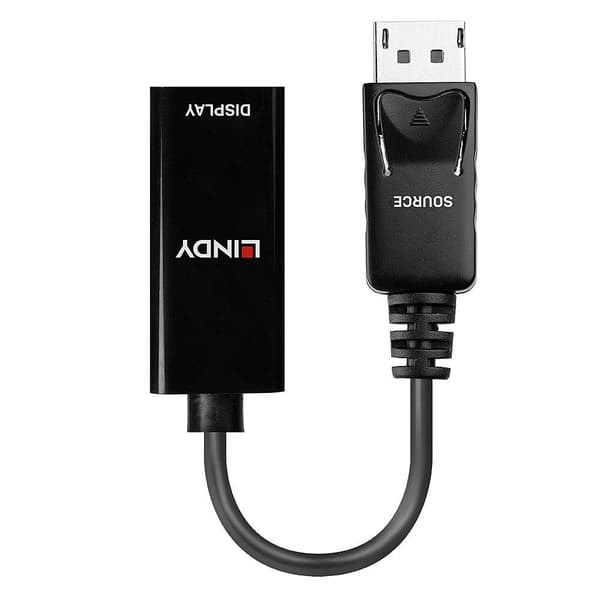 DisplayPort til HDMI-konverter LINDY Sort