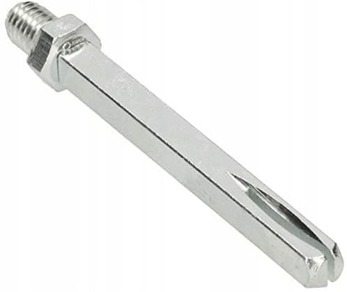 Fast INOX-knop, oval, bøjet