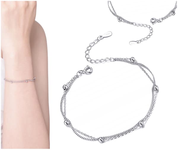 Pulsera Doble CELEBRITY Plata S925