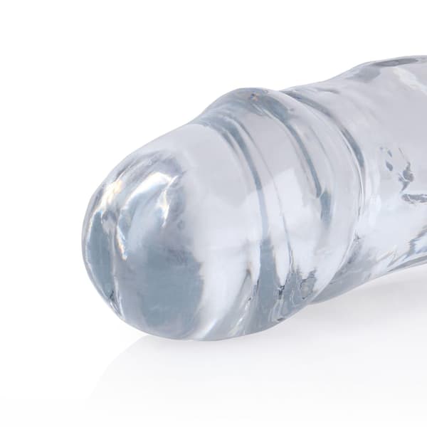 Dubbeldildo Realistisk Dubbeldong 45 cm Transparent