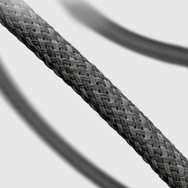 USB-C 60W flätad kabel 1,5m - svart