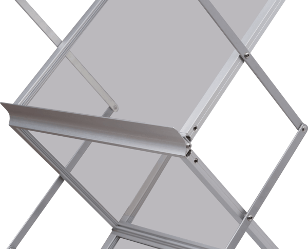 A3 Z-formet brochureholder i kuffert