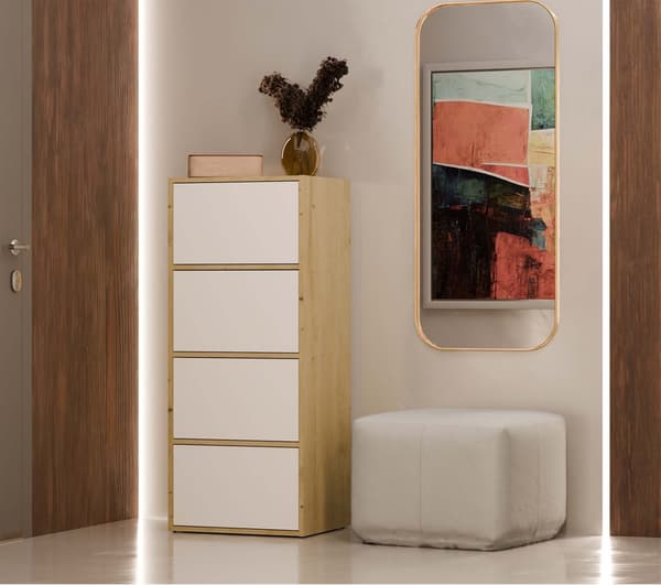 ALMA Kommodefront HVID Korpus EGE ARTISAN