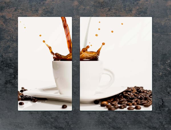 GLASSKYDDSPLÅT FÖR SPIS 70x52 KAFFE