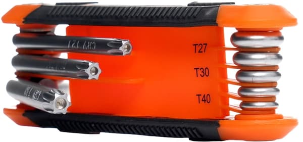 8-delte foldbare Torx unbrakonøgler | Kraft&Dele