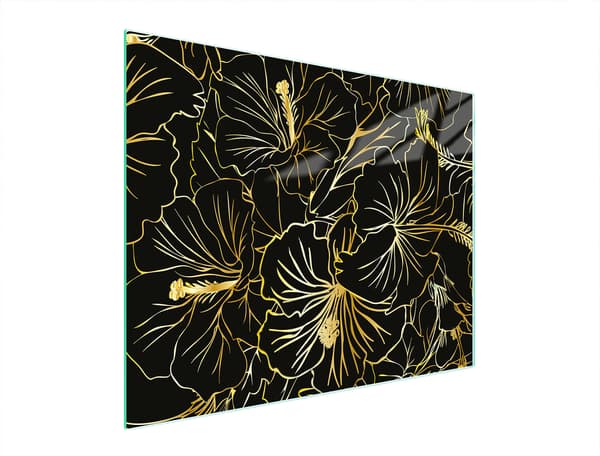 GLAS SKÆREBRÆT 52x40 BLOMSTER