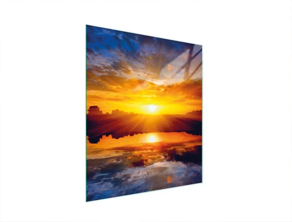 GLAS SKÆREBRÆT 45x52 SOL