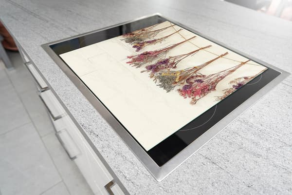 SKÄRBRÄDA I GLAS 52x40 BLOMMOR