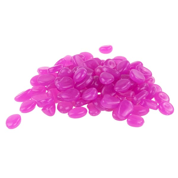 TG67713-7 Lysende sten, fluorescerende sten, 100 stk. dekorative