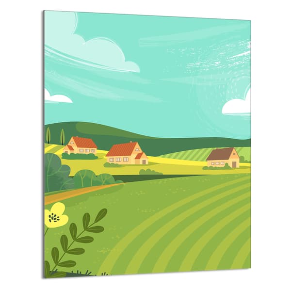 GLAS SKÄRBRÄDA 40x52 Village