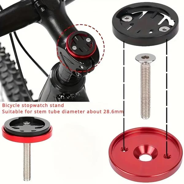 Adapter för montering av cykeldator på cykelstyrstam