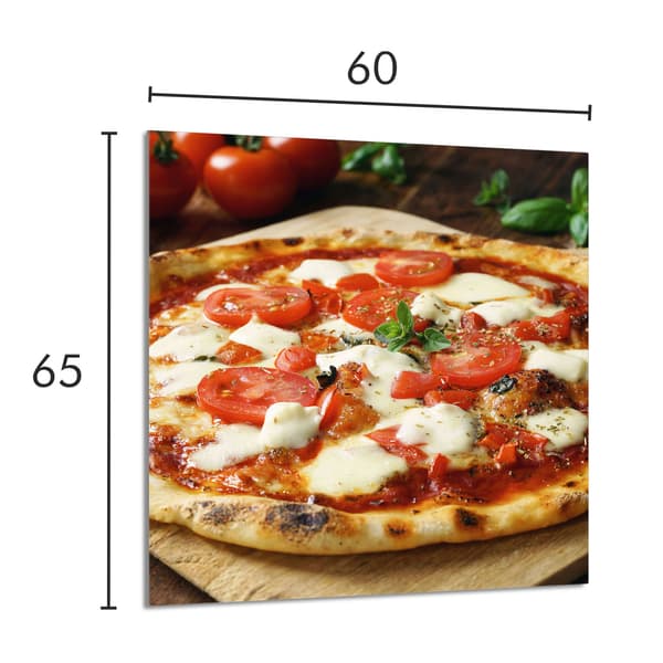 GLASPANEL FÖR KÖK 60x65 Pizza