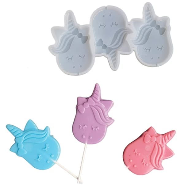 Silikonform för isomalt ENHÖRNING