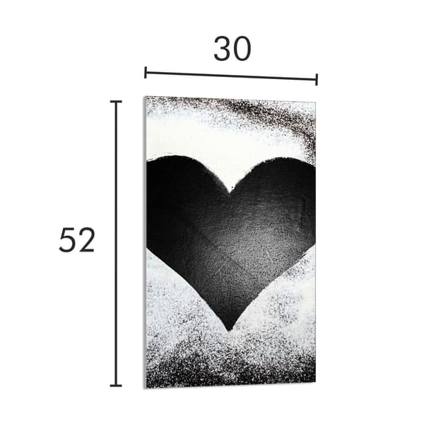 GLAS SKÄRBRÄDA 30x52 Hjärta