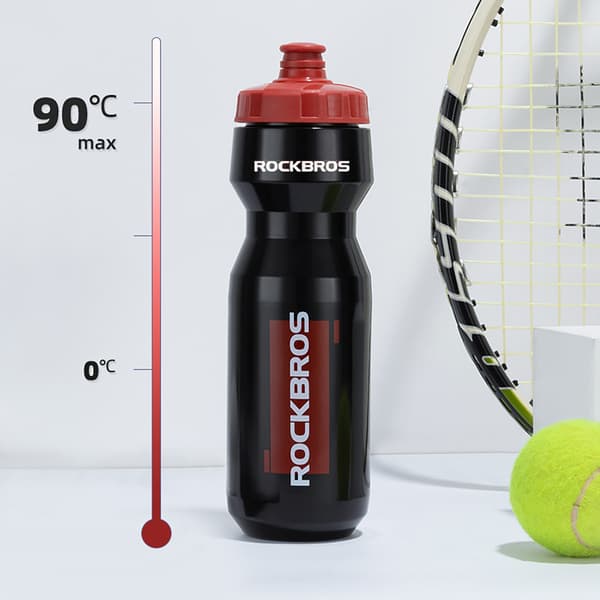 Polkupyörän pullo 750 ml - musta ja punainen